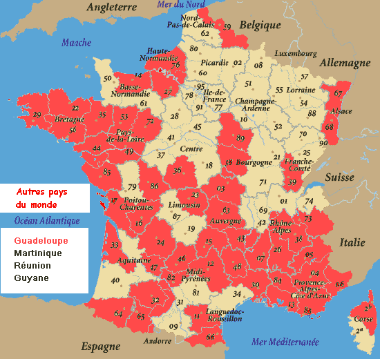 Carte des hbergements accessibles pour personnes handicapes